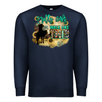 Navy pretty girls walk like this Premium Sweatshirt - NancyCooperArtShop