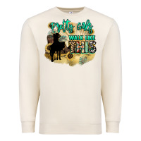 Sandshell pretty girls walk like this Premium Sweatshirt - NancyCooperArtShop