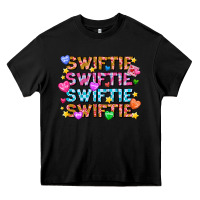 Black Swiftie Swiftie Valentines Heavy Core Tee - CowhideDigitalArt