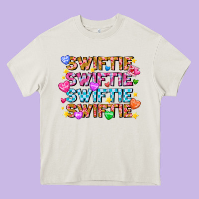 Swiftie Swiftie Valentines Heavy Core Tee Designed By Cowhidedigitalart