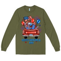 Army Green happy memorial day farm truck Long Sleeve Tee - JahusDesignShop