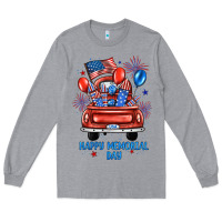 Heather Grey happy memorial day farm truck Long Sleeve Tee - JahusDesignShop