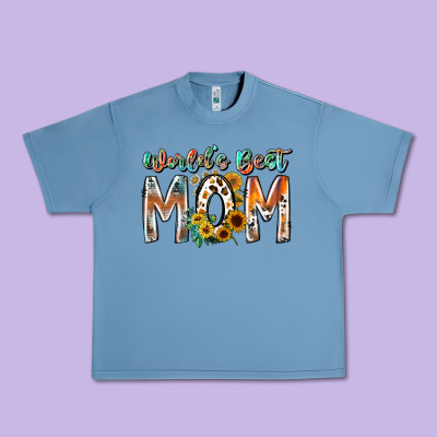 World Is Best Mom Urban Heavy Tee Designed By Racoondesign