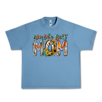 Pebble Blue world is best mom Urban Heavy Tee - RacoonDesign
