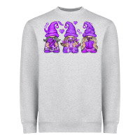 Heather Grey Domestic Violence Warrior Gnomes Heavyweight Sweatshirt - texasbilliewilder
