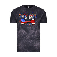 Cloud Black 4th of July Dog Mom Vintage Tee - CowGirlArtShop