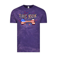 Cloud Purple 4th of July Dog Mom Vintage Tee - CowGirlArtShop