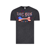 Vintage Black 4th of July Dog Mom Vintage Tee - CowGirlArtShop
