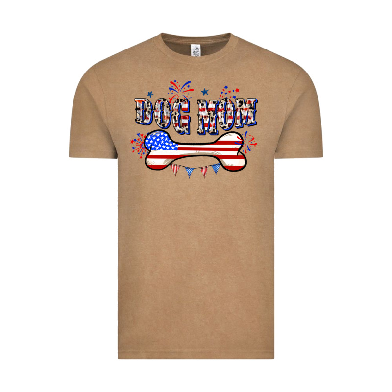 4th Of July Dog Mom Vintage Tee by CowGirlArtShop | Teevron