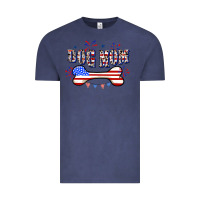 Vintage Denim 4th of July Dog Mom Vintage Tee - CowGirlArtShop