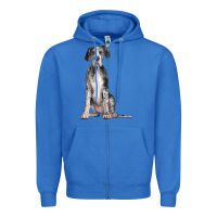 True Royal Great Dane Dog Zipper Hoodie - LillyAllenDesigns