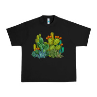 Black watercolor cactus Urban Heavy Tee - BarkalooDesign