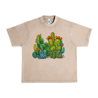 Watercolor Cactus Urban Heavy Tee | Teevron