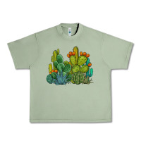 Oil Green watercolor cactus Urban Heavy Tee - BarkalooDesign