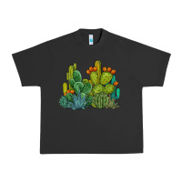 Pigment Black watercolor cactus Urban Heavy Tee - BarkalooDesign