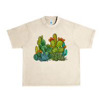 Sandshell watercolor cactus Urban Heavy Tee - BarkalooDesign