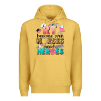 Antique Gold rt because nurses need heroes Premium Hoodie - LillyAllenDesigns
