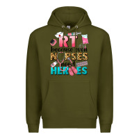 Army Green rt because nurses need heroes Premium Hoodie - LillyAllenDesigns