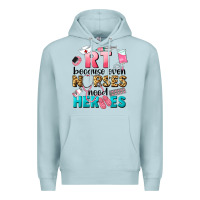 Blue Mist rt because nurses need heroes Premium Hoodie - LillyAllenDesigns