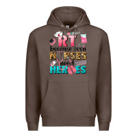 Coffee rt because nurses need heroes Premium Hoodie - LillyAllenDesigns