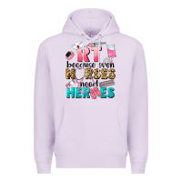 Lilac rt because nurses need heroes Premium Hoodie - LillyAllenDesigns