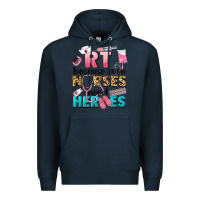 Navy rt because nurses need heroes Premium Hoodie - LillyAllenDesigns
