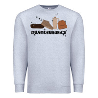Heather Grey winter basics stanley Premium Sweatshirt - MaliasSmallBusiness