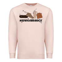 Pale Pink winter basics stanley Premium Sweatshirt - MaliasSmallBusiness