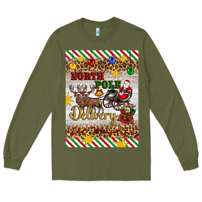 Christmas North Pole Delivery Long Sleeve Tee by Artiststas | Teevron