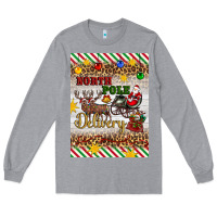 Heather Grey christmas north pole delivery Long Sleeve Tee - Artiststas