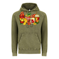Vintage Olive crawfish coffee cups Vintage Hoodie - Zillion Design Studio