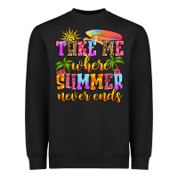 Black take me where summer never ends Heavyweight Sweatshirt - Zillion Design Studio