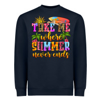 Navy take me where summer never ends Heavyweight Sweatshirt - Zillion Design Studio