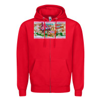 Red happy easter y'all rabbit sippy cup Zipper Hoodie - BarkalooDesign
