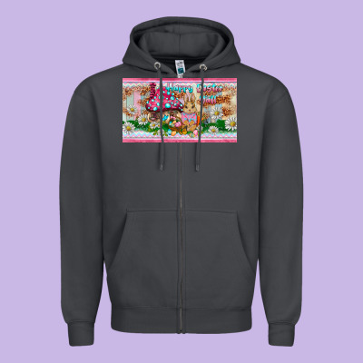 Happy Easter Y'all Rabbit Sippy Cup Zipper Hoodie Designed By Barkaloodesign