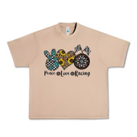 Burro peace love racing Urban Heavy Tee - CowhideDigitalArt