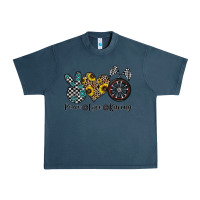 Midnight Navy peace love racing Urban Heavy Tee - CowhideDigitalArt
