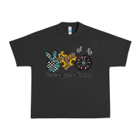 Pigment Black peace love racing Urban Heavy Tee - CowhideDigitalArt