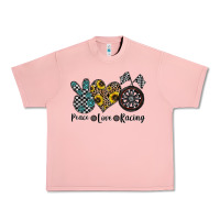 Salmon peace love racing Urban Heavy Tee - CowhideDigitalArt
