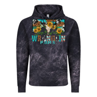 Cloud Black wranglin mama Vintage Hoodie - texasbilliewilder