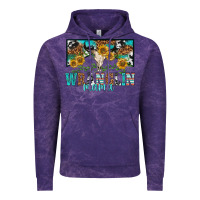 Cloud Purple wranglin mama Vintage Hoodie - texasbilliewilder