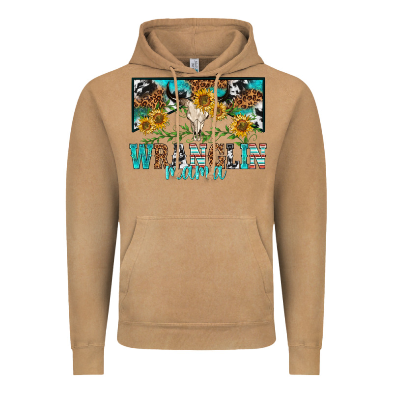 Wranglin Mama Vintage Hoodie by texasbilliewilder | Teevron