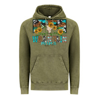 Vintage Olive wranglin mama Vintage Hoodie - texasbilliewilder