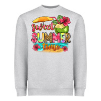 Heather Grey sweet summer time Heavyweight Sweatshirt - Zillion Design Studio