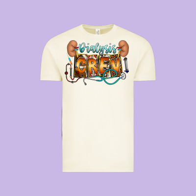 Dialysis Crew Vintage Tee Designed By Cowhidedigitalart