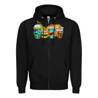 Black ice hockey coffee Zipper Hoodie - Jasminsmagicworld