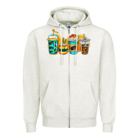 Oatmeal Heather ice hockey coffee Zipper Hoodie - Jasminsmagicworld