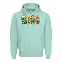 Seafoam ice hockey coffee Zipper Hoodie - Jasminsmagicworld