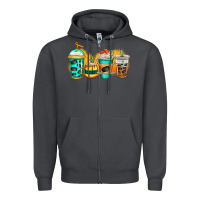 Smoke ice hockey coffee Zipper Hoodie - Jasminsmagicworld