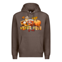 Coffee happy fall y'all Premium Hoodie - LillyAllenDesigns